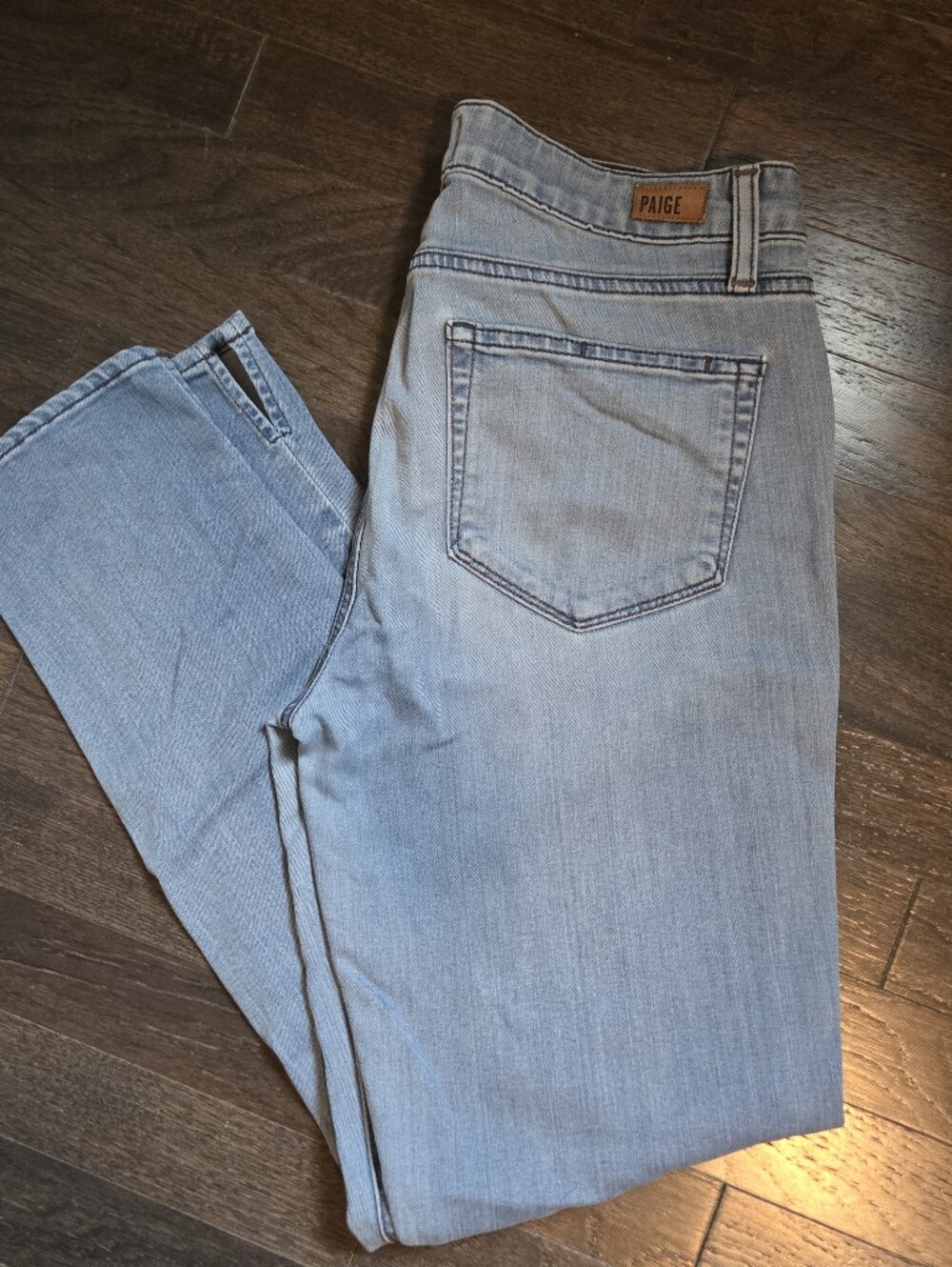 PAIGE Verdugo Ankle Low-Rise Slim Straight Jeans - SZ 29